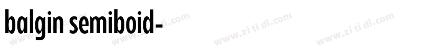 balgin semiboid字体转换